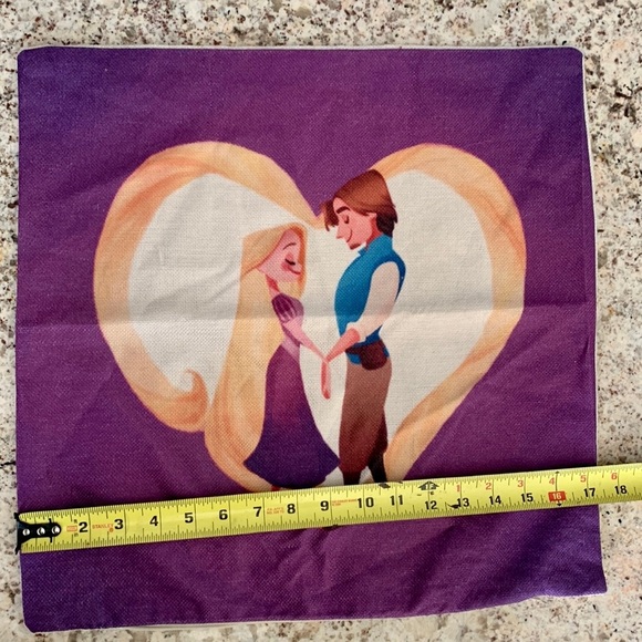 2 Cute Princess Print Home Decorative Cushion Cover Cotton Linen Car Sofa Throw - Picture 7 of 11